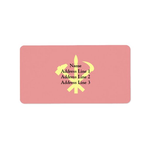 Workers'27 Party Of Korea, Colombia Political Address Label