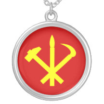 Workers'27 Party Of Korea, Colombia Political Personalized Necklace