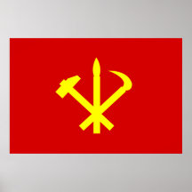 Workers'27 Party Of Korea, Colombia Political Poster