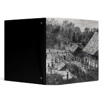 Workers on a Coffee Plantation Vinyl Binders