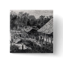 Workers on a Coffee Plantation Buttons