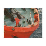 Workers on a refueling ship in Istanbul, Turkey