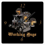 Working Dogs Wall Clock