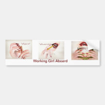 "Working Girl" Bumper Sticker