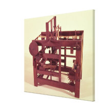 Working model of a loom canvas print