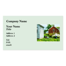 Working on the Farm Business Card