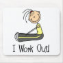 Working Out Stick Figure Mousepad