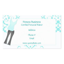 Workout Wear Fitness Business Card