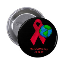 World AIDS Day Button