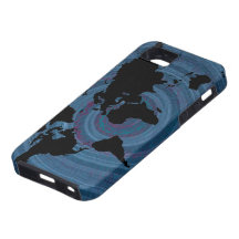 world black  maps iPhone 5 cases
