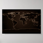 World black poster posters