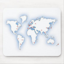 World Capitals Mousepad