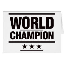 World Champion Card