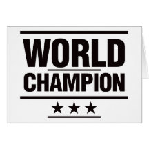World Champion Card