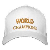 World Champion Hat Embroidered Hats
