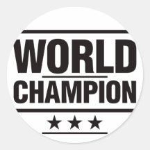 World Champion Sticker