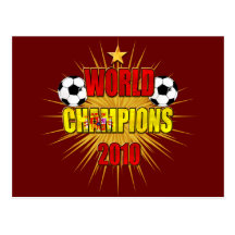World Champions 2010 Spain Post Card