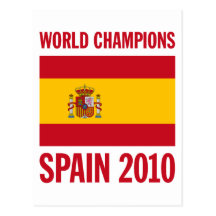 World Champions Spain 2010 Post Cards