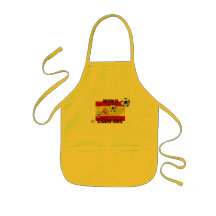 World Champions Spain flag soccer ball 2010 Aprons
