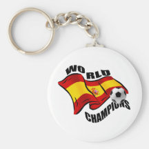 World Champions Spain Wavy flag 2010 Key Chains
