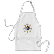 World children soccer fans aprons