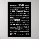 World cities poster