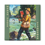 World Class Fisherman . Vintage magnets