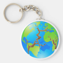 World crisis concept keychains