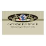 world cuisine chef catering food business cards business cards