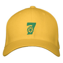 World Cup 2014 Brasil Brazil soccer numbers Embroidered Hats