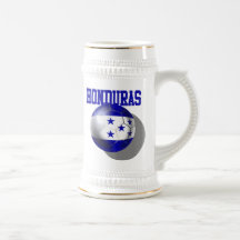 World Cup Soccer Brazil 2014 Honduras flag ball Coffee Mug
