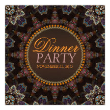 World Earth Aztec Dinner Party Invitation