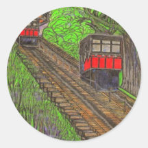 World Famous Inclines Round Stickers