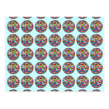 WORLD FLAGS POST CARD