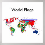 World Flags Poster