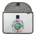World Globe Cancer Awareness Matters Sleeves For MacBook Pro