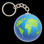 World Globe Keychains
