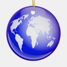 World Globe Ornaments