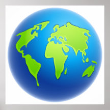 World Globe Print