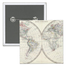World in hemispheres buttons