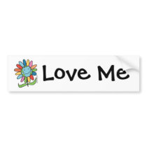 World Love Blossom Bumper Sticker