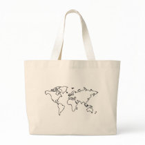 World map bags