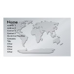 World Map Business Card Platinum