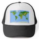 World Map Hat