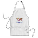 World Map Light Writing Apron