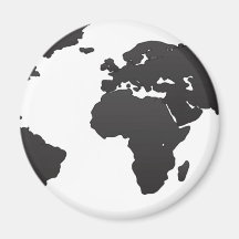 World Map Refrigerator Magnet