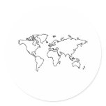 World map stickers