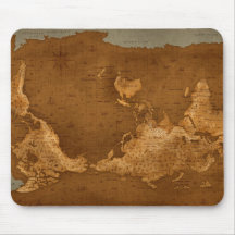 World Map - Upside Down Mousepads
