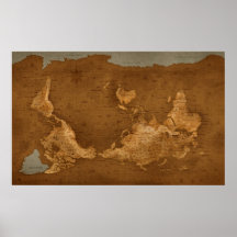 Upside  World  on World Map Upside Down Poster R6dfcc957882d4ee0b05652cec5a6c96d Cp4 216