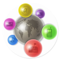 World of Communication Stickers